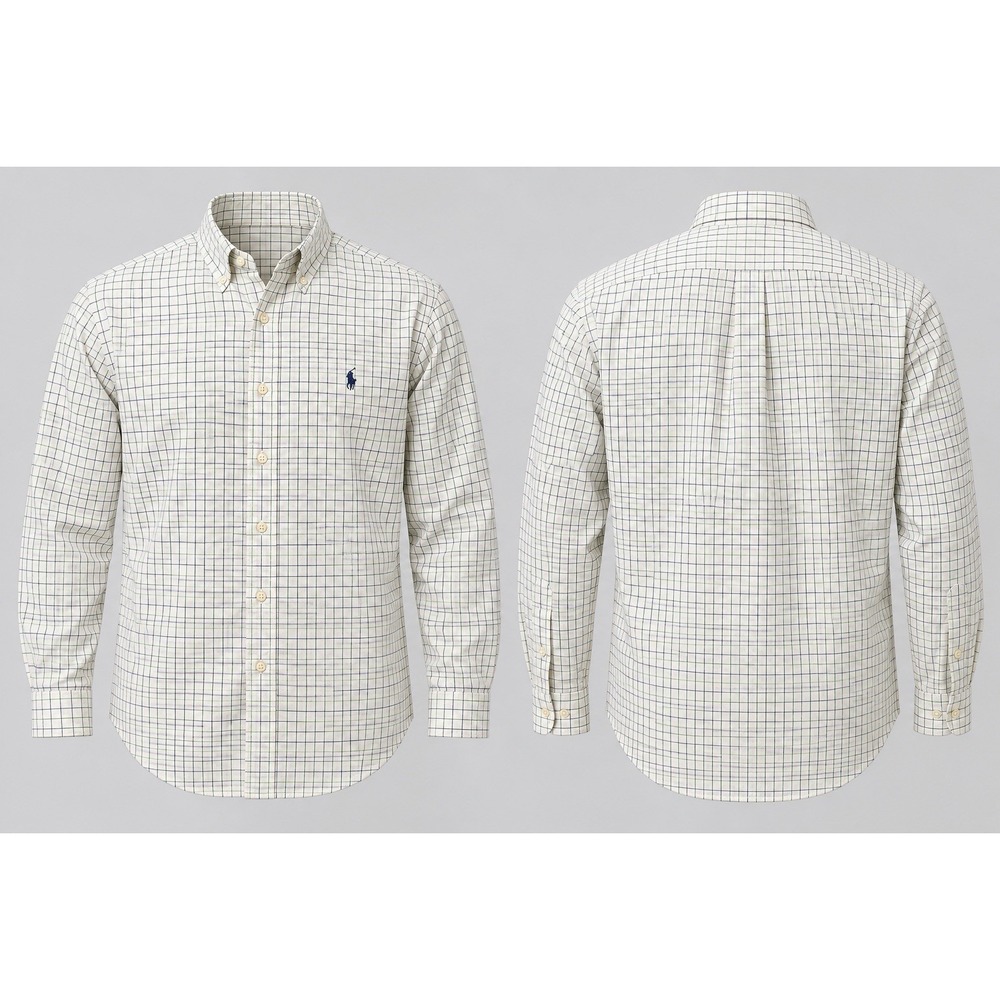 Ralph Lauren Blake Shirt Mens L Multicolor Plaid Cotton Short Sleeve Button Down